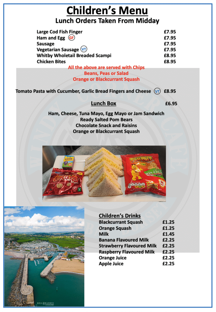 childrens menu