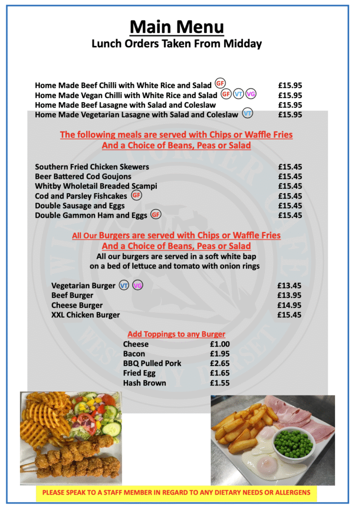 main menu